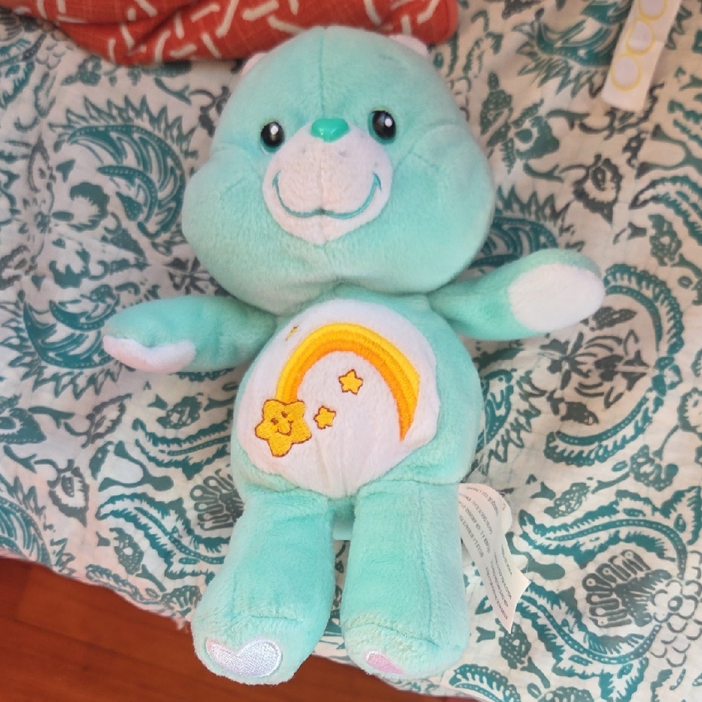2003 Care Bear Wish Bear With Secret Back Pocket
